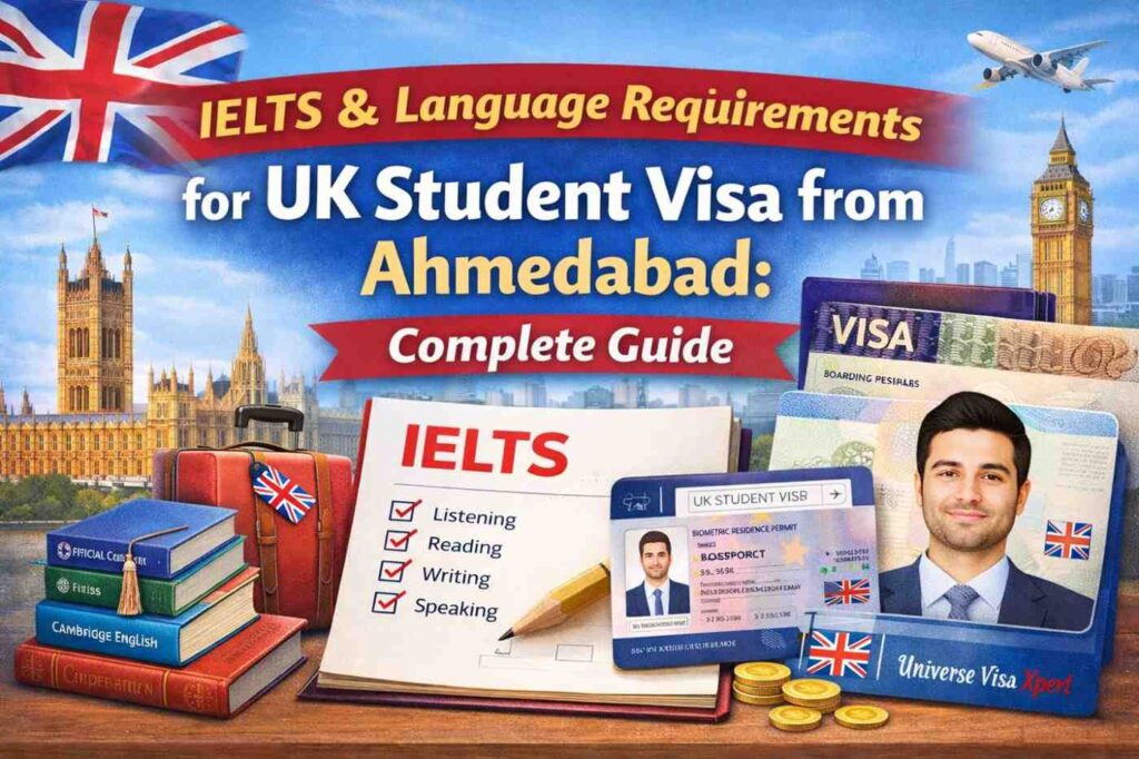 IELTS & Language Requirements for UK Student Visa from Ahmedabad
